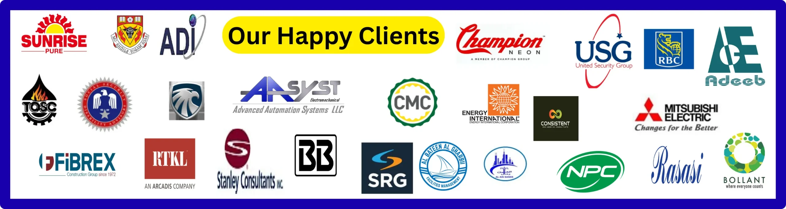 Our Happy Clients 3000-800