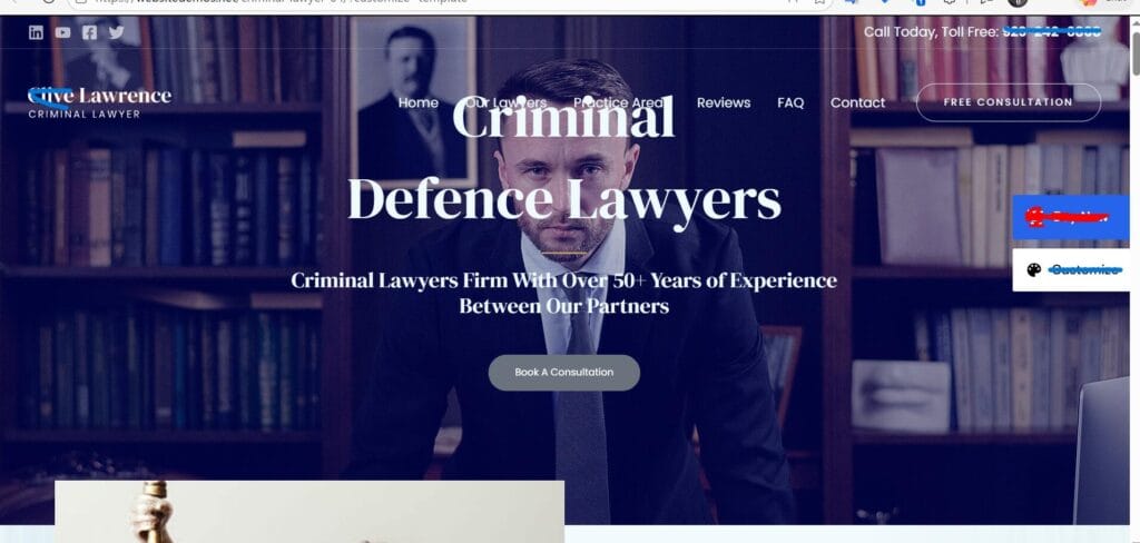 Website Dev. & Design for an Attorney