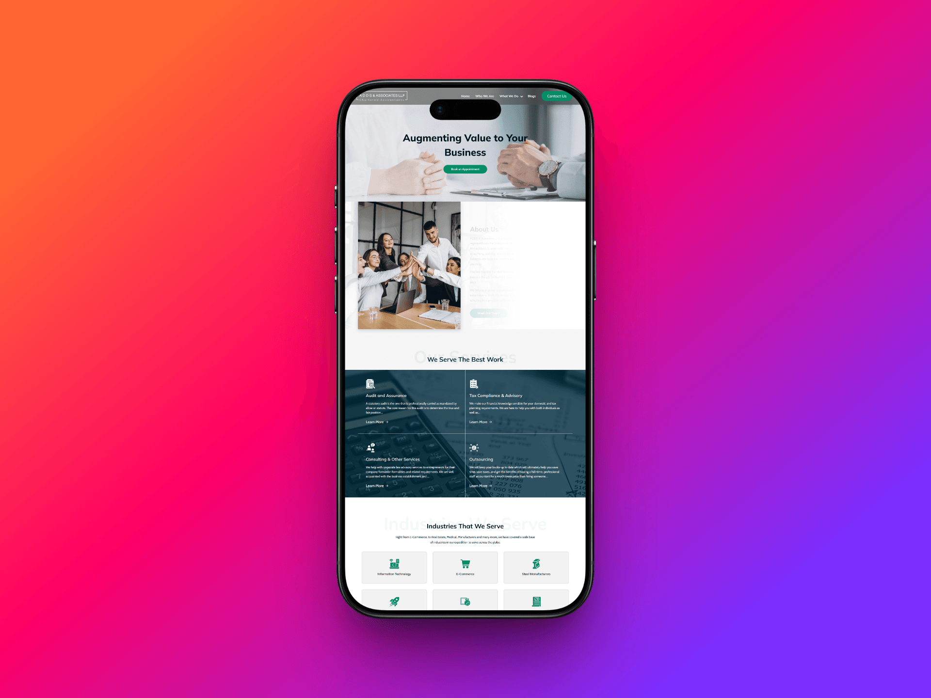 Website Development & Desing by Soriox which is responsive in any devices